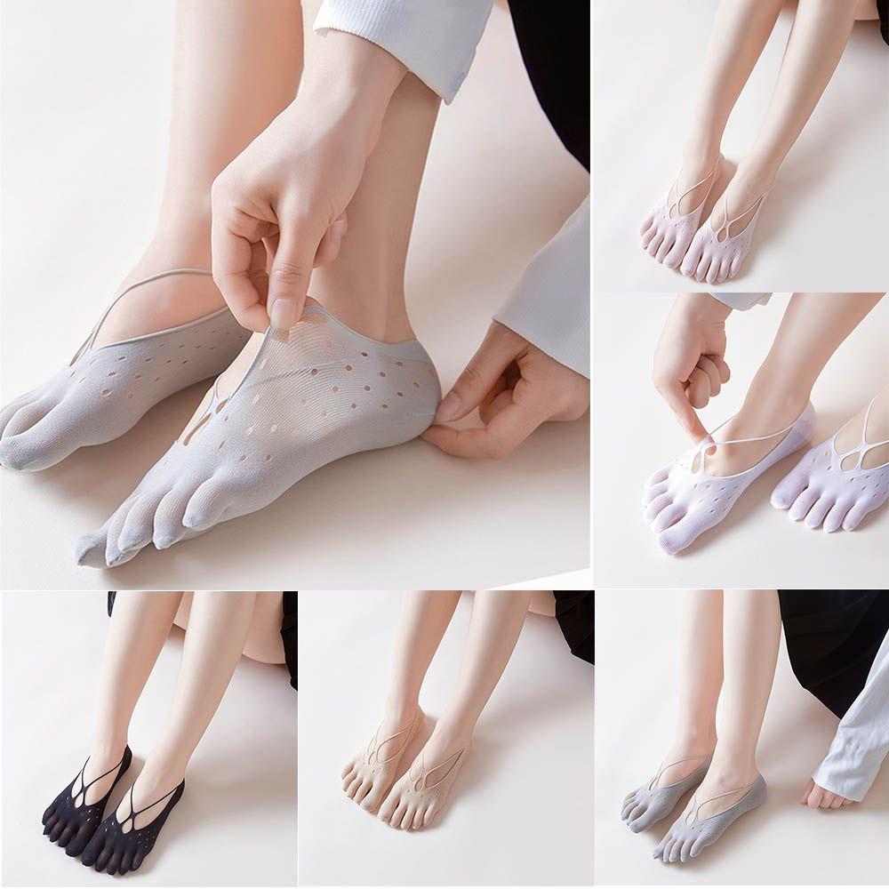 Женские бархатные дышащие носки с пятью пальцами, невидимые носки-лодочки с пятью пальцами 
Женские бархатные дышащие носки с пятью пальцами, невидимые носки-лодочки с пятью пальцами