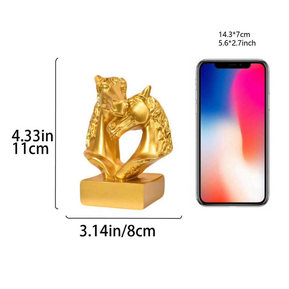 Horse Statue Golden Double Head Animal Chinese Horse Statue for Lunar New Year Holiday Birthday Living Room Tabletop золотой
Horse Statue Golden Double Head Animal Chinese Horse Statue for Lunar New Year Holiday Birthday Living Room Tabletop золотой
