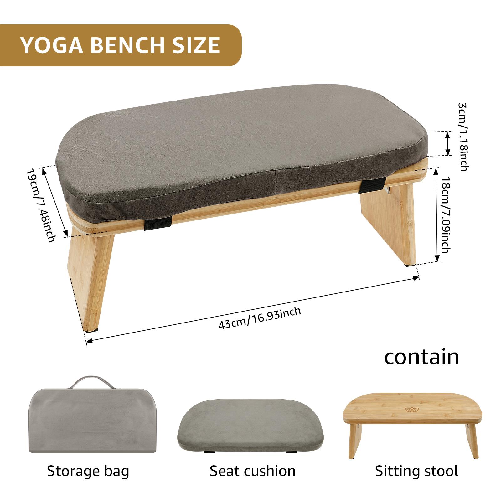 Portable Yoga Bench Folding Bamboo Kneeling Stool with Cotton Cushion Ergonomic Sitting Practice Prayer Bench Meditation Stool
Portable Yoga Bench Folding Bamboo Kneeling Stool with Cotton Cushion Ergonomic Sitting Practice Prayer Bench Meditation Stool