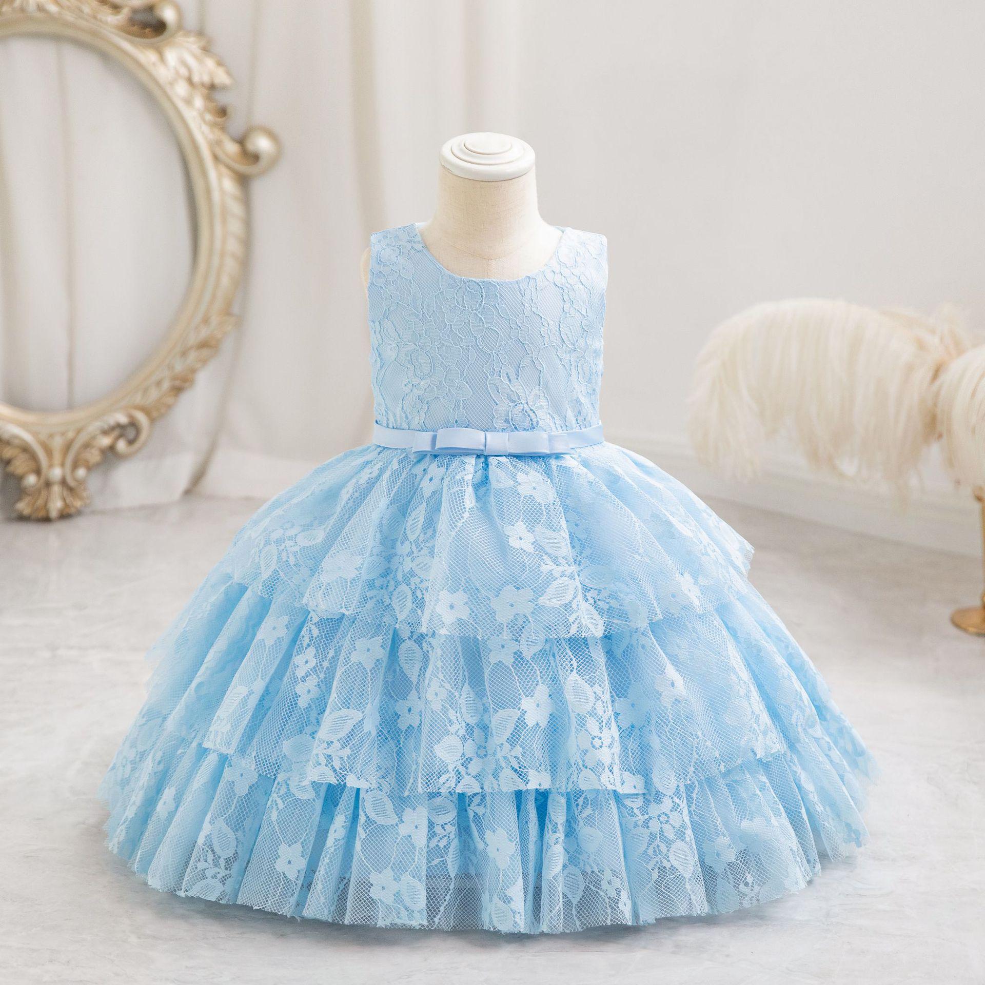 New Lace Princess-Style Birthday Dress for Children - Cute and Formal 73cm небо синє кольору
New Lace Princess-Style Birthday Dress for Children - Cute and Formal 73cm небо синє кольору