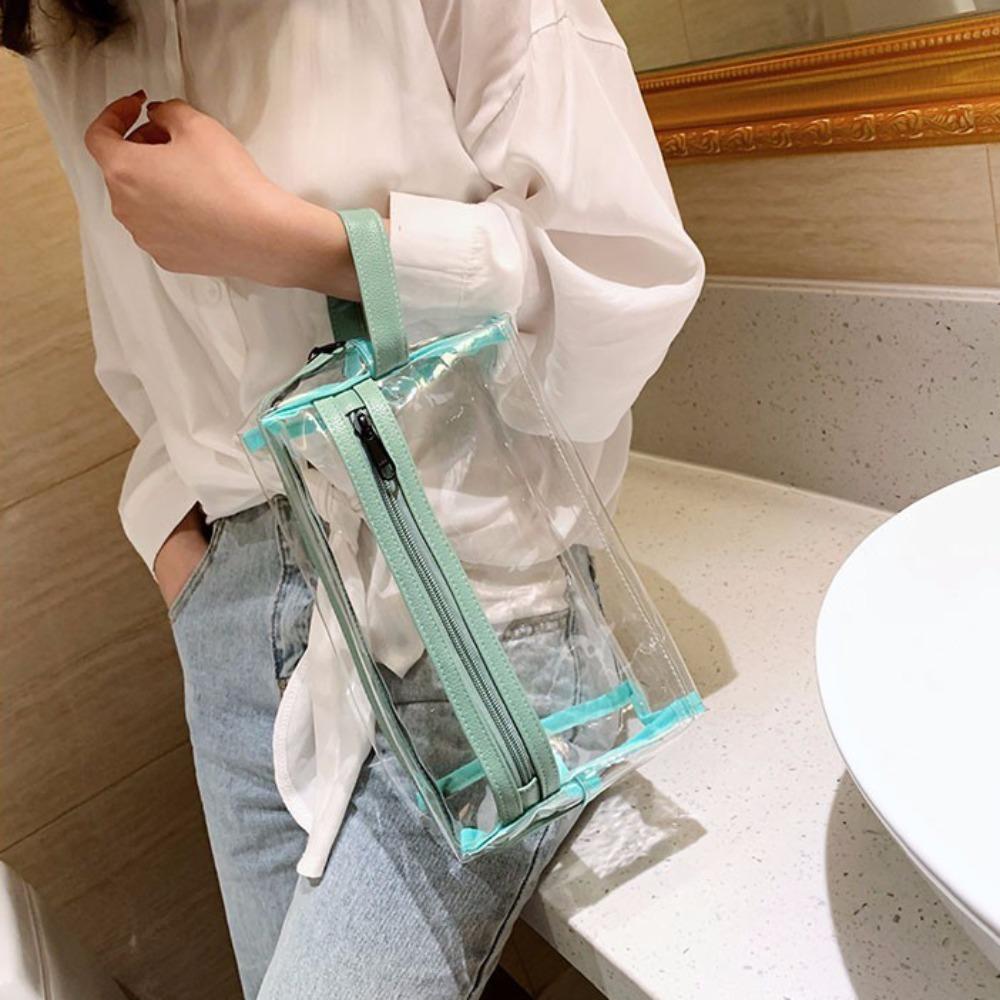 Хранение Прозрачная косметичка с ручкой, моющийся мешочек, милый дорожный контейнер для косметики, кабель для передачи данных, хранение зелёный
Хранение Прозрачная косметичка с ручкой, моющийся мешочек, милый дорожный контейнер для косметики, кабель для передачи данных, хранение зелёный