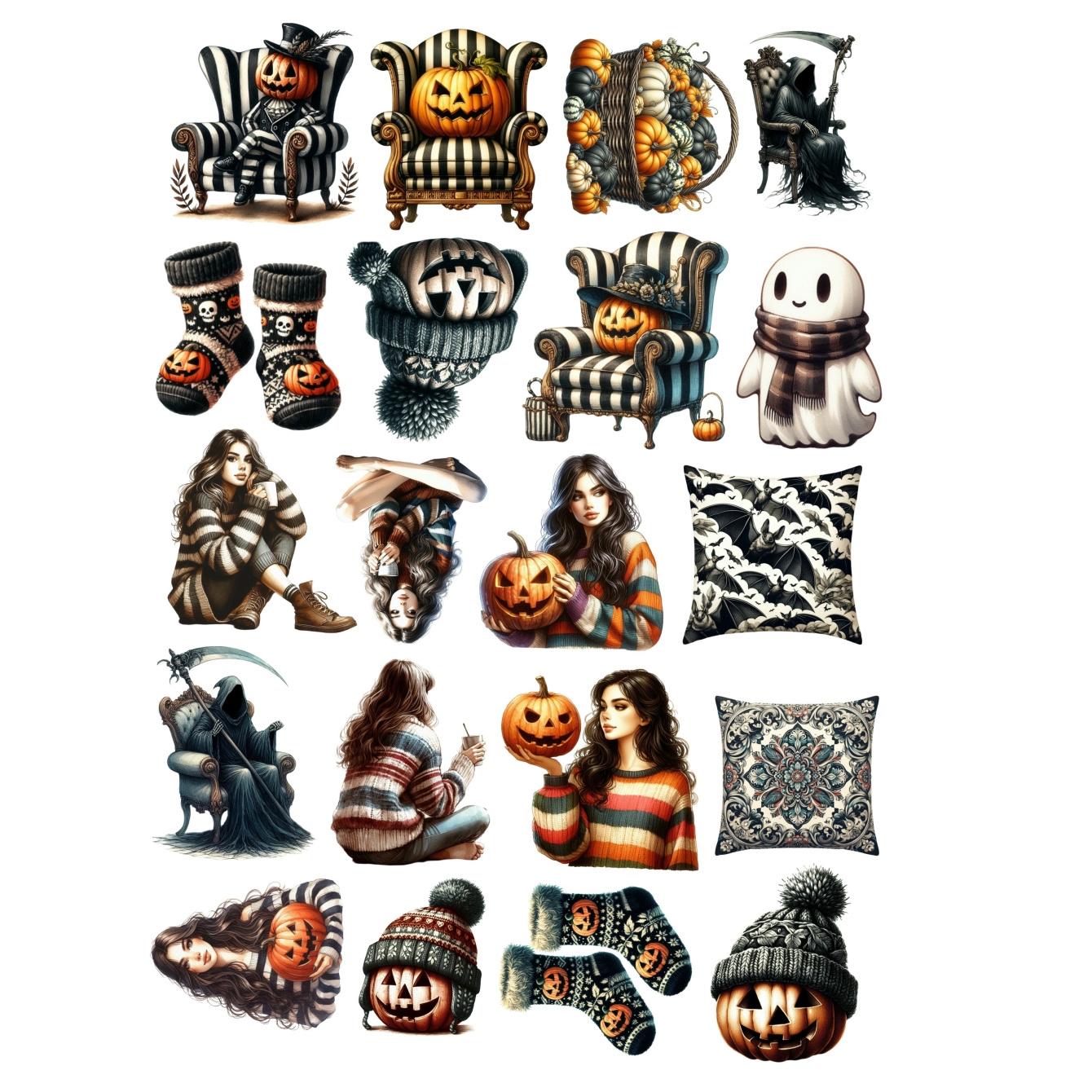 20pcs Cute Retro Halloween sweater girl Stickers, Handbag Material Decorative, Phone Cases, Luggage, Guitar, Sports Water Cups білий
20pcs Cute Retro Halloween sweater girl Stickers, Handbag Material Decorative, Phone Cases, Luggage, Guitar, Sports Water Cups білий