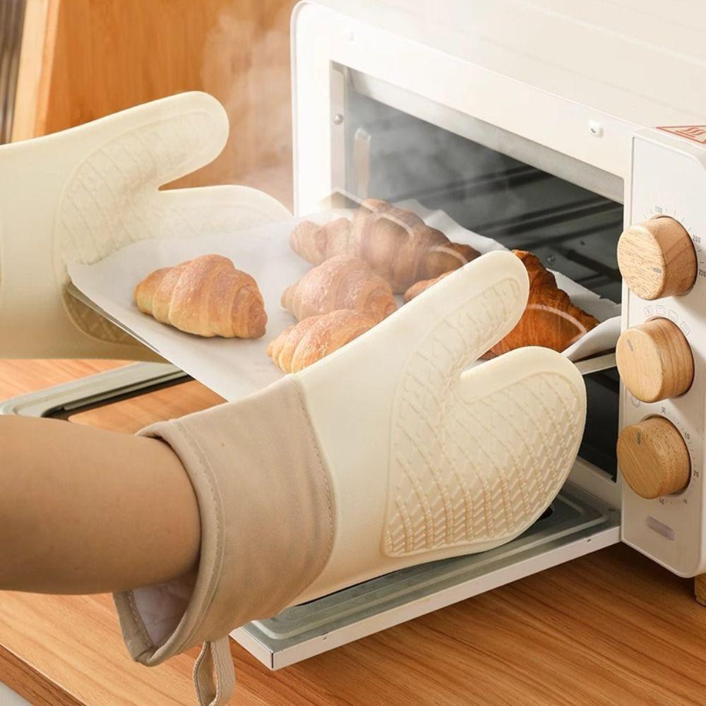 1 Pair Anti-scald Baking Gloves Silicone BBQ Gloves Household Heat Insulation Mitts Cooking Five-finger Style
1 Pair Anti-scald Baking Gloves Silicone BBQ Gloves Household Heat Insulation Mitts Cooking Five-finger Style