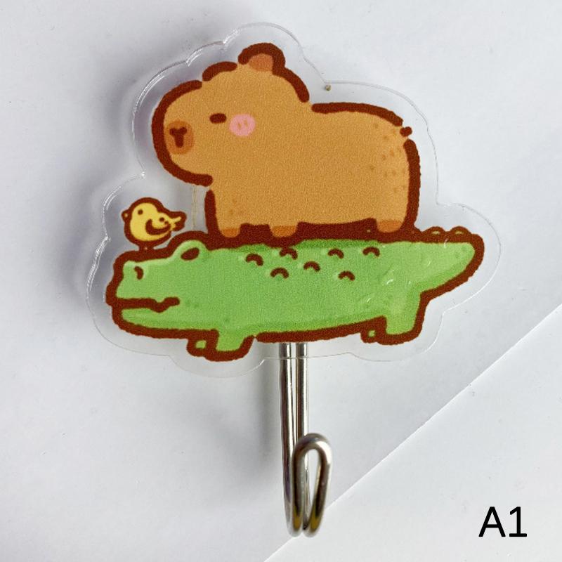 Милые настенные крючки, держатель для ключей, самоклеящаяся настенная вешалка, мультяшный крючок с капибарой для детской комнаты, домашний декор
Милые настенные крючки, держатель для ключей, самоклеящаяся настенная вешалка, мультяшный крючок с капибарой для детской комнаты, домашний декор