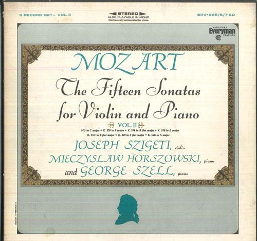 LP Record JOSEPH SZIGETI MIECZYSLAW HORSZOWS Mozart The Fifteen Sonatas For Viol SRV26567SD VANGUARD 1968 US Classical Used
LP Record JOSEPH SZIGETI MIECZYSLAW HORSZOWS Mozart The Fifteen Sonatas For Viol SRV26567SD VANGUARD 1968 US Classical Used