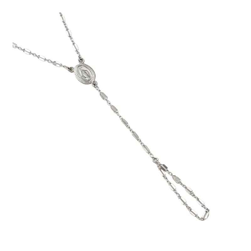 Elegant Virgin Oval Pendant Finger Chain In Gold Or Silver For Religious Jewelry And Daily Wear
Elegant Virgin Oval Pendant Finger Chain In Gold Or Silver For Religious Jewelry And Daily Wear