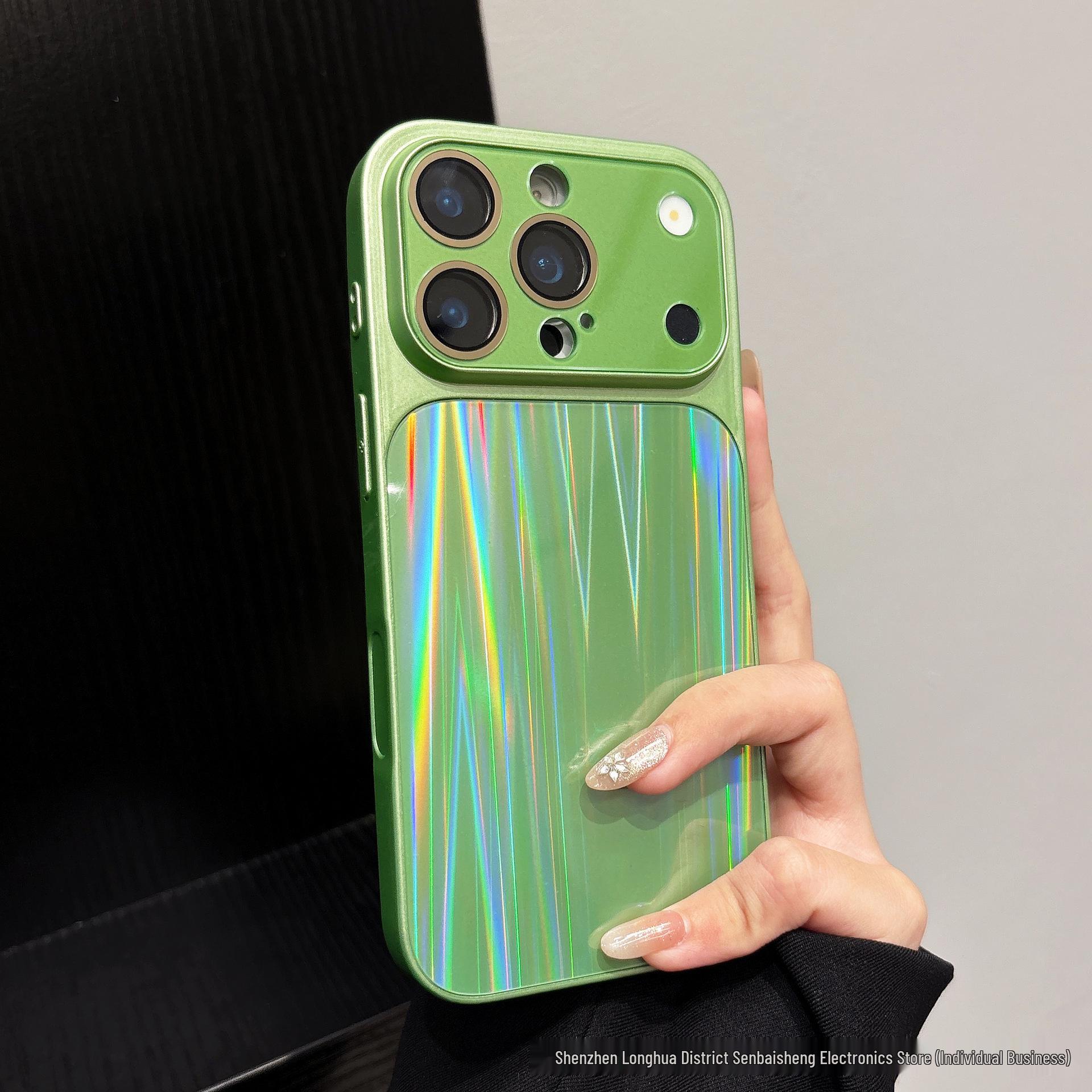 Aurora Laser Phone Case for Apple iPhone 14/15/16/17 Pro Max – Full Coverage Mirror Design 16 Pro зелёный
Aurora Laser Phone Case for Apple iPhone 14/15/16/17 Pro Max – Full Coverage Mirror Design 16 Pro зелёный