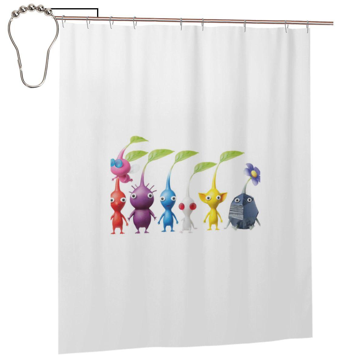 Pikmin Characters Shower Curtain Bathroom Polyester Waterproof Bath Curtains With Hooks W60H190(CM)-1 Pcs
Pikmin Characters Shower Curtain Bathroom Polyester Waterproof Bath Curtains With Hooks W60H190(CM)-1 Pcs