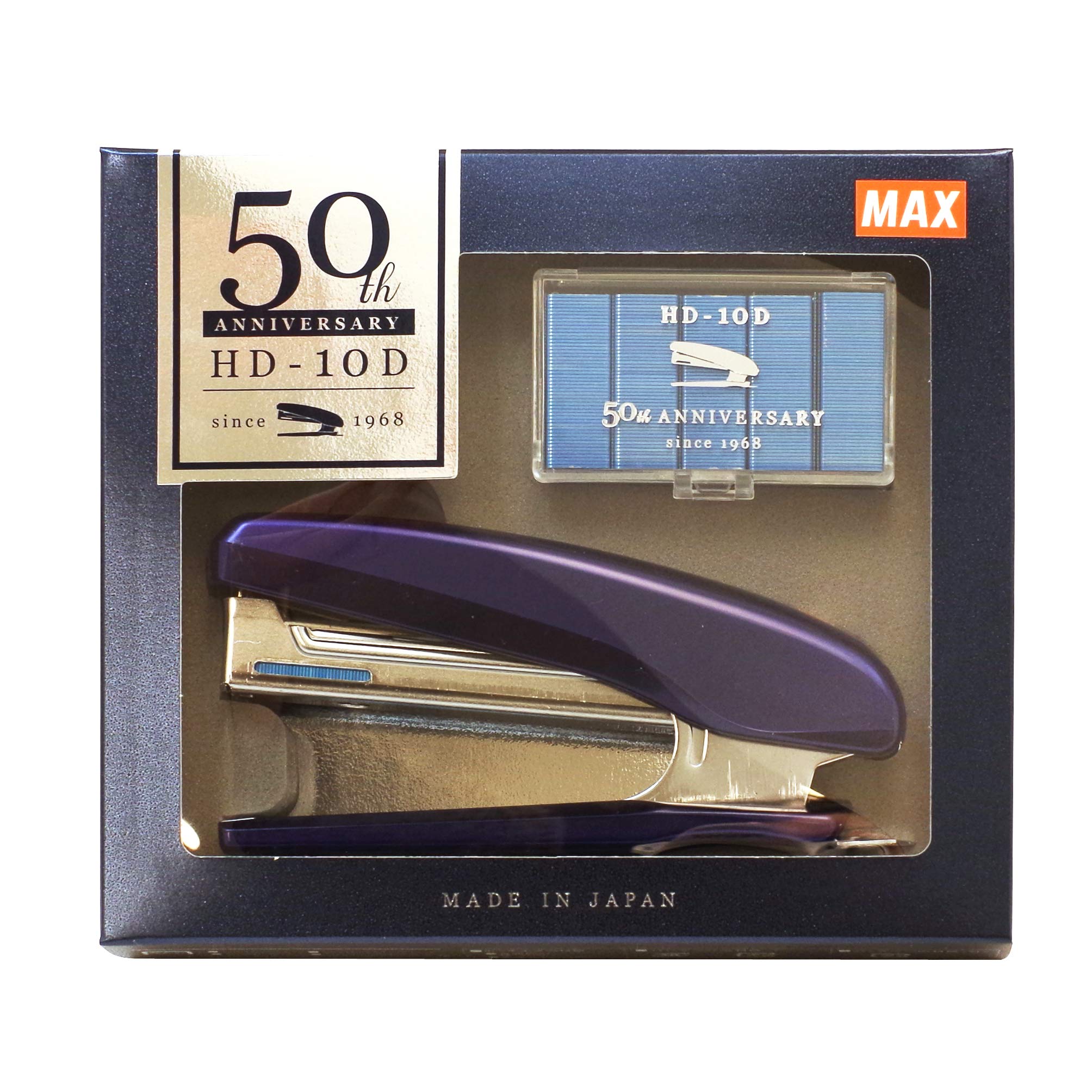 Премиальный синий степлер Max к 50-летию HD-10D синий
Премиальный синий степлер Max к 50-летию HD-10D синий