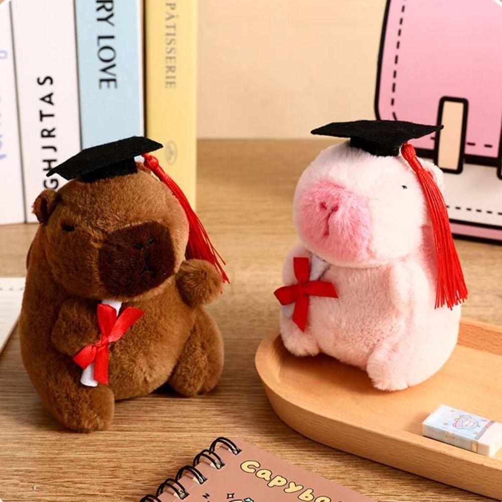Creative Graduation Capybara Plush toy Soft Capibara Car Pendant Capibara Bag Hanging Couple
Creative Graduation Capybara Plush toy Soft Capibara Car Pendant Capibara Bag Hanging Couple