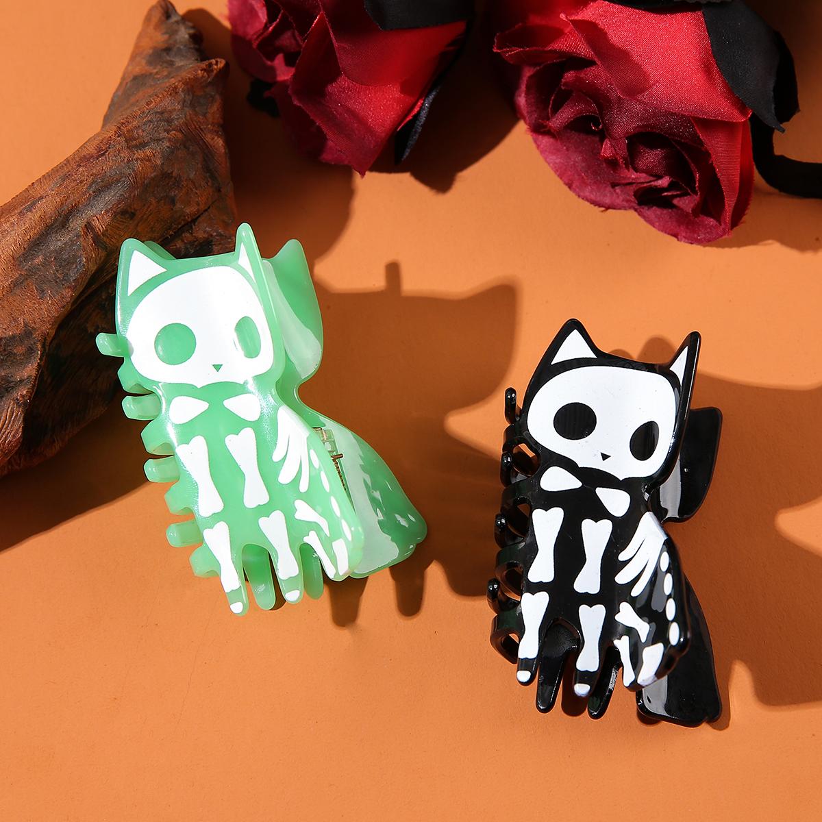 1pc Luminous Skull Cat Hair Claw - Durable Acrylic Shark Clip, Suitable for Women, Y2K Punk Style, Suitable for Halloween
1pc Luminous Skull Cat Hair Claw - Durable Acrylic Shark Clip, Suitable for Women, Y2K Punk Style, Suitable for Halloween