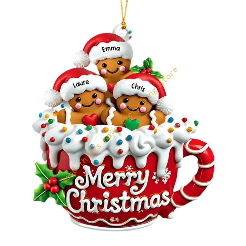 Acrylic Gingerbreads Man And Christmas Tree Hanging Ornaments For Festival Holiday Homes Party Decoration 55KF
Acrylic Gingerbreads Man And Christmas Tree Hanging Ornaments For Festival Holiday Homes Party Decoration 55KF