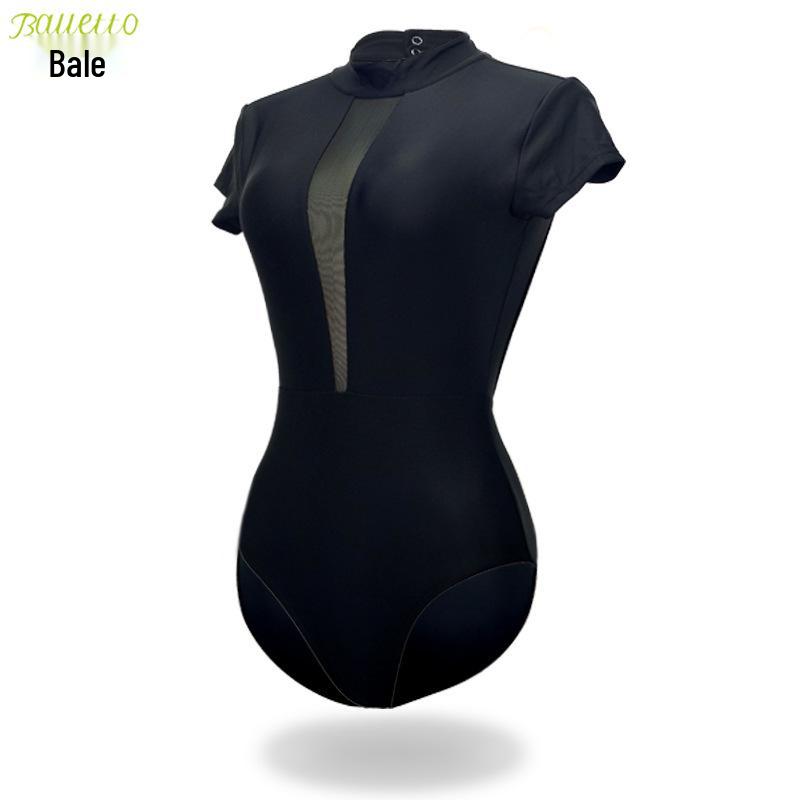 Взрослый купальник с коротким рукавом, высоким вырезом на бедрах и открытой спиной для танцев, гимнастики, фигурного катания, для тренировок L чёрный
Взрослый купальник с коротким рукавом, высоким вырезом на бедрах и открытой спиной для танцев, гимнастики, фигурного катания, для тренировок L чёрный