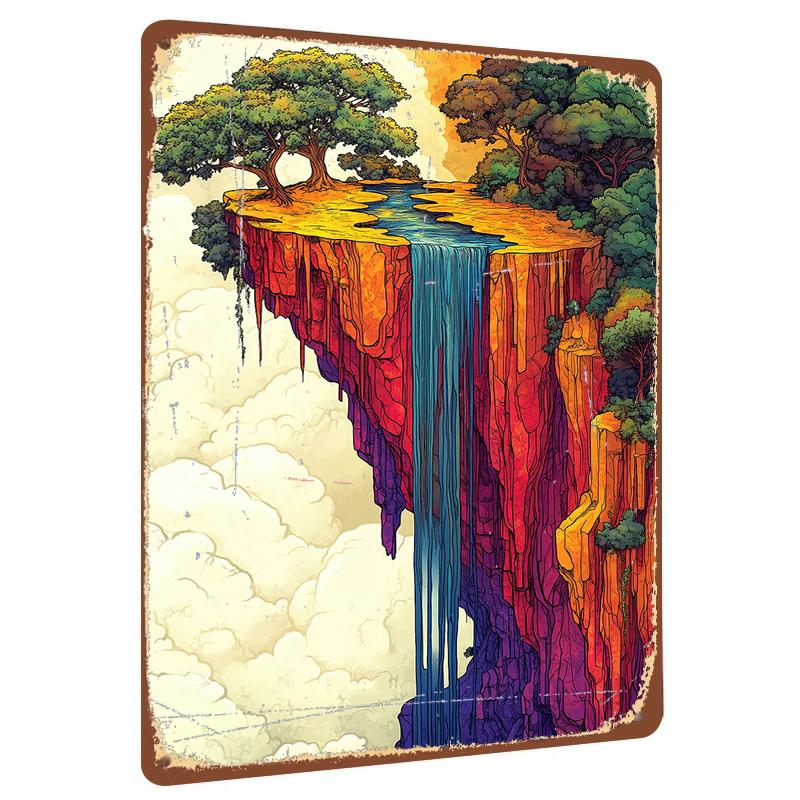 Fantasy Floating Landscape Waterfall Iron Painting Modern Minimalist Unframed Metal Wall Art for Living Room 20x30cm(7.8x11.8inch)
Fantasy Floating Landscape Waterfall Iron Painting Modern Minimalist Unframed Metal Wall Art for Living Room 20x30cm(7.8x11.8inch)