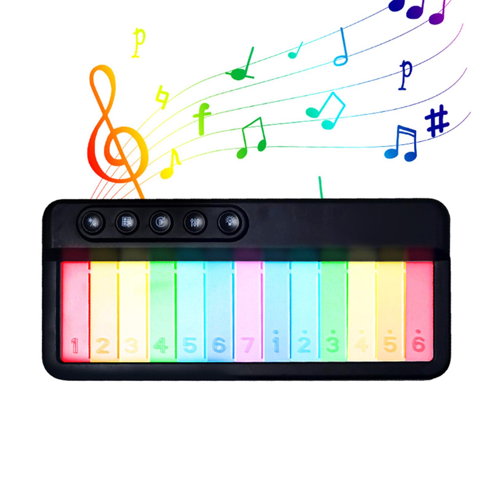 13 Key Colorful Music Keyboard Piano Musical Instrument Colorful Light Music Box Portable Piano Keyboard Small Piano чёрный
13 Key Colorful Music Keyboard Piano Musical Instrument Colorful Light Music Box Portable Piano Keyboard Small Piano чёрный