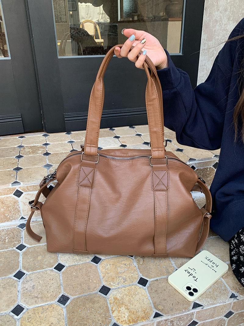 Hot Girl Fashion PU Leather Woman Tote Bag Simplicity Vintage Ladies Shoulder Bag Large Capacity Daily Elegant Messenger Handbag 40x30x14cm коричневий
Hot Girl Fashion PU Leather Woman Tote Bag Simplicity Vintage Ladies Shoulder Bag Large Capacity Daily Elegant Messenger Handbag 40x30x14cm коричневий