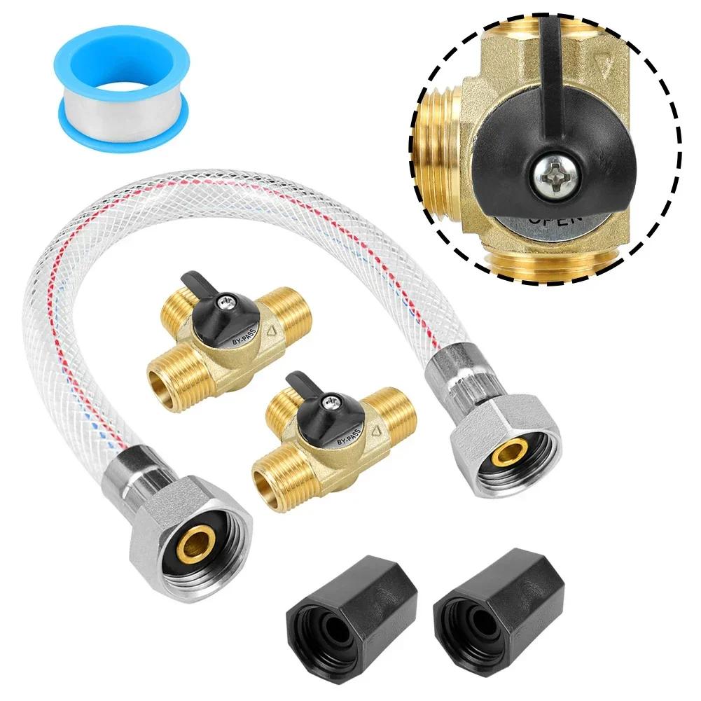 RV Water Heater Pipe Kit Brass Check Valve & Anti-Freeze 90 Degree Right Angle T 3-Way Splitter Plastic Connector Hose PTFE Tape A
RV Water Heater Pipe Kit Brass Check Valve & Anti-Freeze 90 Degree Right Angle T 3-Way Splitter Plastic Connector Hose PTFE Tape A