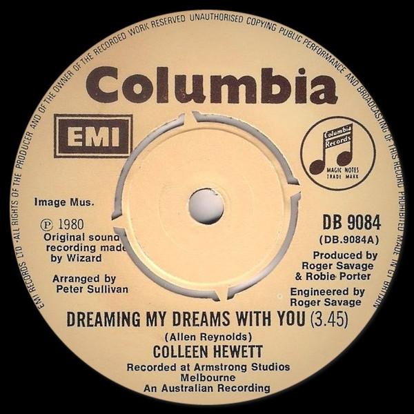 7inch Record COLLEEN HEWETT Dreaming My Dreams With You DB9084 COLUMBIA 1980 UK Pop Used
7inch Record COLLEEN HEWETT Dreaming My Dreams With You DB9084 COLUMBIA 1980 UK Pop Used