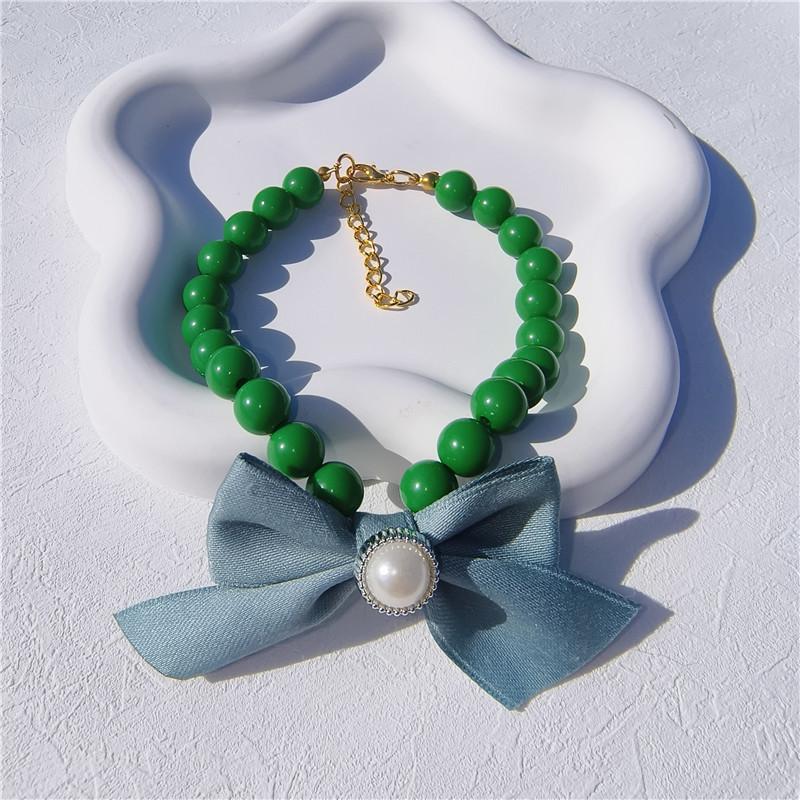 Cat dog pet collar cute flower butterfly section collar pet beaded necklace XS 15-20CM зелёный
Cat dog pet collar cute flower butterfly section collar pet beaded necklace XS 15-20CM зелёный