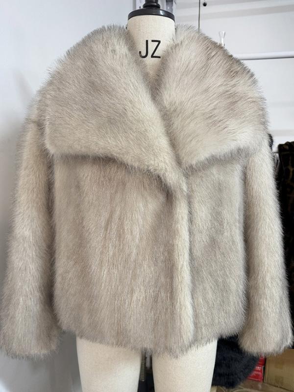 Экологичная шуба из искусственного меха Легкая женская куртка Однотонный премиальный топ L серый
Экологичная шуба из искусственного меха Легкая женская куртка Однотонный премиальный топ L серый