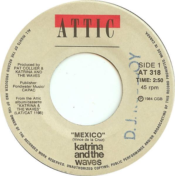 7inch Record KATRINA THE WAVES Mexico AT318 ATTIC 1984 Canada Rock Used
7inch Record KATRINA THE WAVES Mexico AT318 ATTIC 1984 Canada Rock Used
