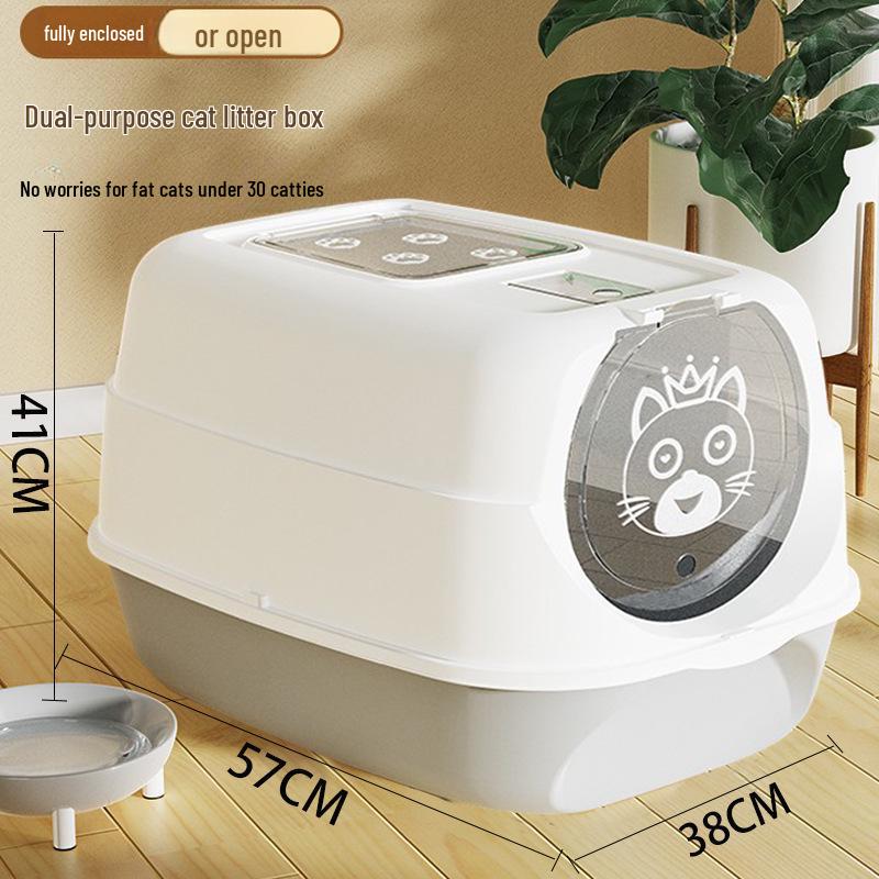 Extra Large Enclosed Cat Litter Box, Splash-Proof Tray, Cat Supplies, Free Shipping Litter Box
Extra Large Enclosed Cat Litter Box, Splash-Proof Tray, Cat Supplies, Free Shipping Litter Box