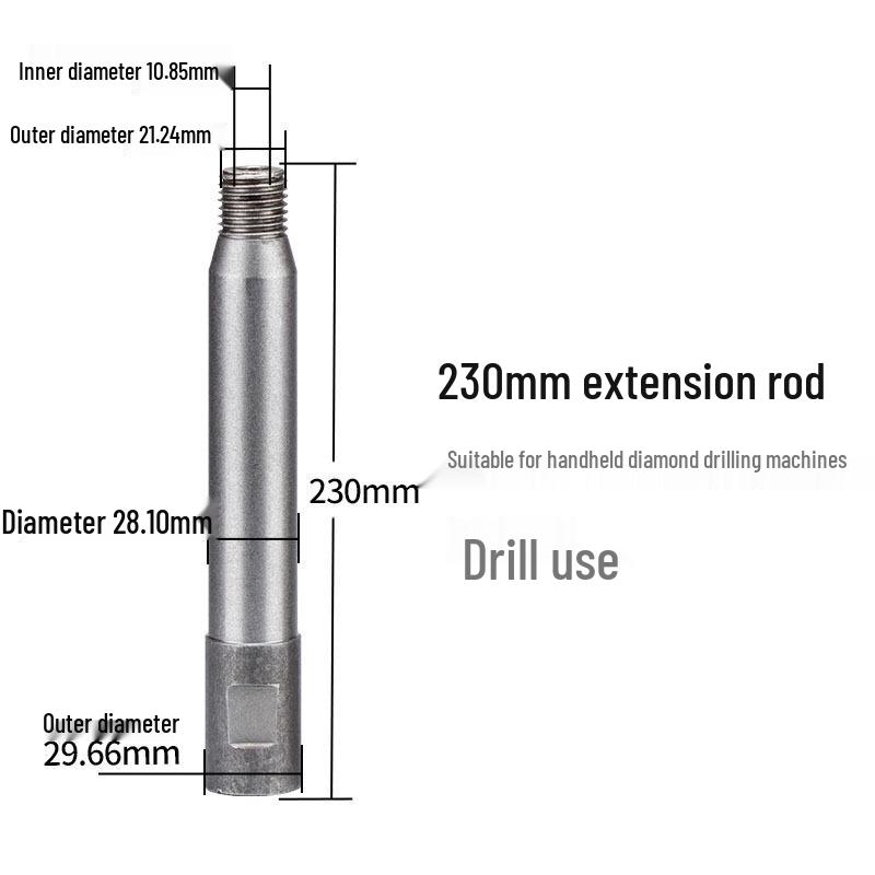 Thickened Tungsten Steel Handheld Diamond Core Drill Set with Extended Connecting Rod
Thickened Tungsten Steel Handheld Diamond Core Drill Set with Extended Connecting Rod