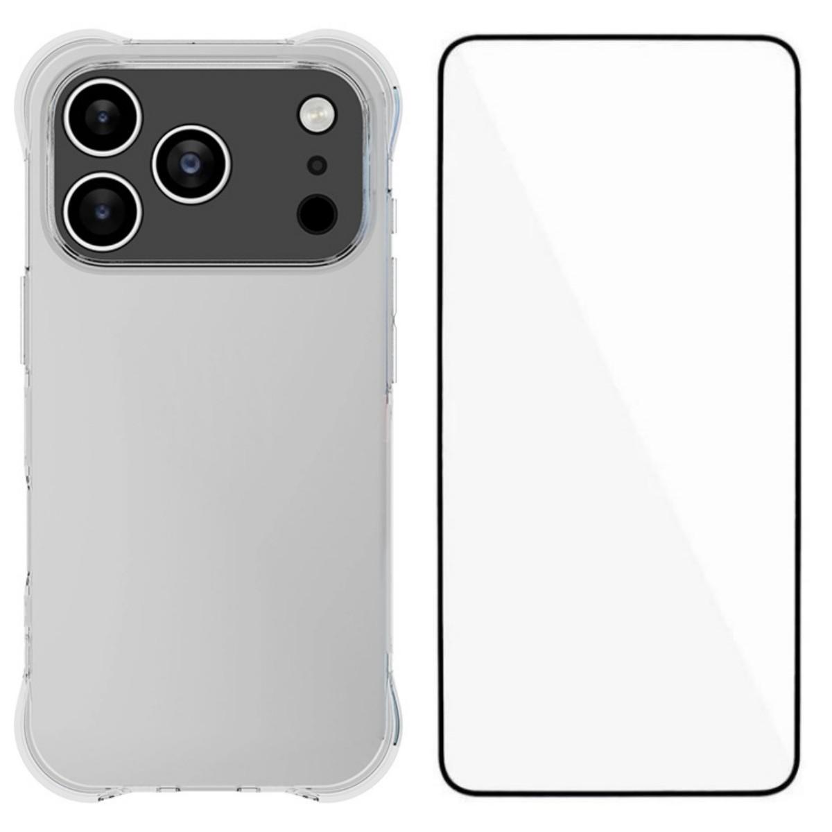 For iPhone 17 Pro Case WANLONFENG WL Series 2.0mm TPU Phone Cover with Tempered Glass Film Transparent
For iPhone 17 Pro Case WANLONFENG WL Series 2.0mm TPU Phone Cover with Tempered Glass Film Transparent