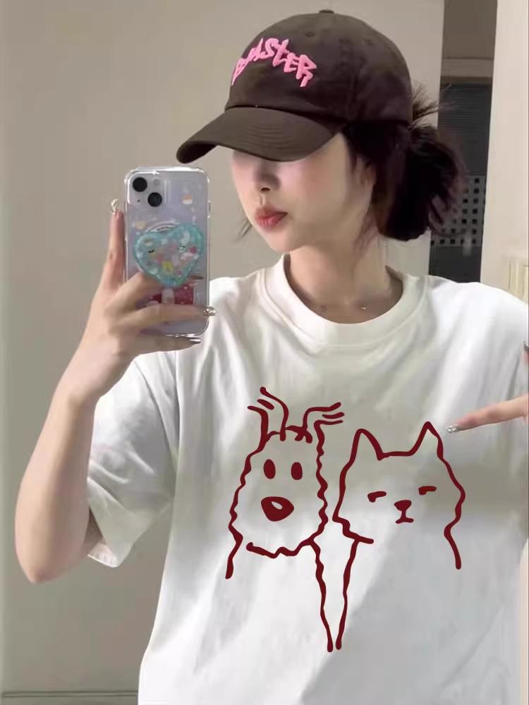 Women s Cartoon Print Heavy Cotton Loose Fit Short-Sleeve T-Shirt - Summer 2025 Collection XL
Women s Cartoon Print Heavy Cotton Loose Fit Short-Sleeve T-Shirt - Summer 2025 Collection XL
