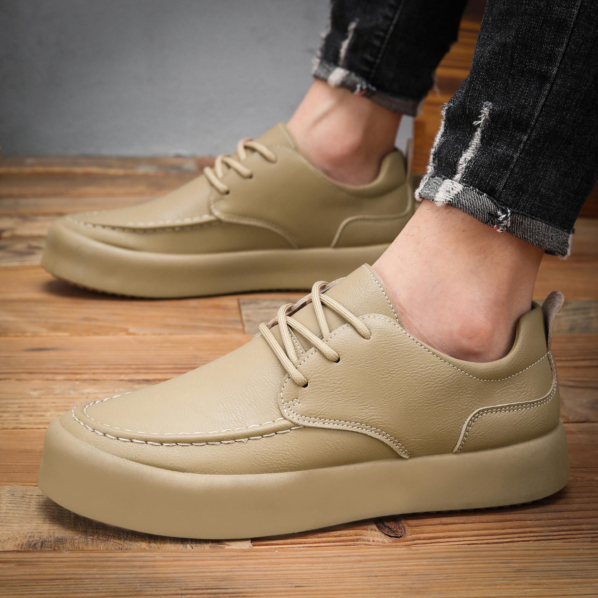 2025 autumn new thick baseplate shoes men s shoes leather surface fashion trendy versatile sports casual shoes British style single shoes 44 чорний
2025 autumn new thick baseplate shoes men s shoes leather surface fashion trendy versatile sports casual shoes British style single shoes 44 чорний