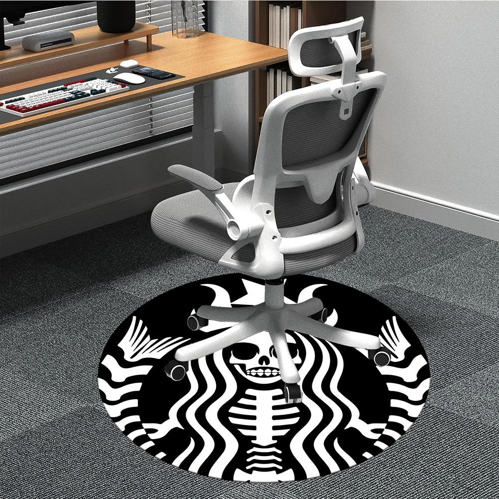 1pc Skelton Starbucks Chair Carpet for Office Non Slip, Machine Washable Rug for Office, Room Holiday Decor for Christmas, Birthday Polyester 80cm
1pc Skelton Starbucks Chair Carpet for Office Non Slip, Machine Washable Rug for Office, Room Holiday Decor for Christmas, Birthday Polyester 80cm