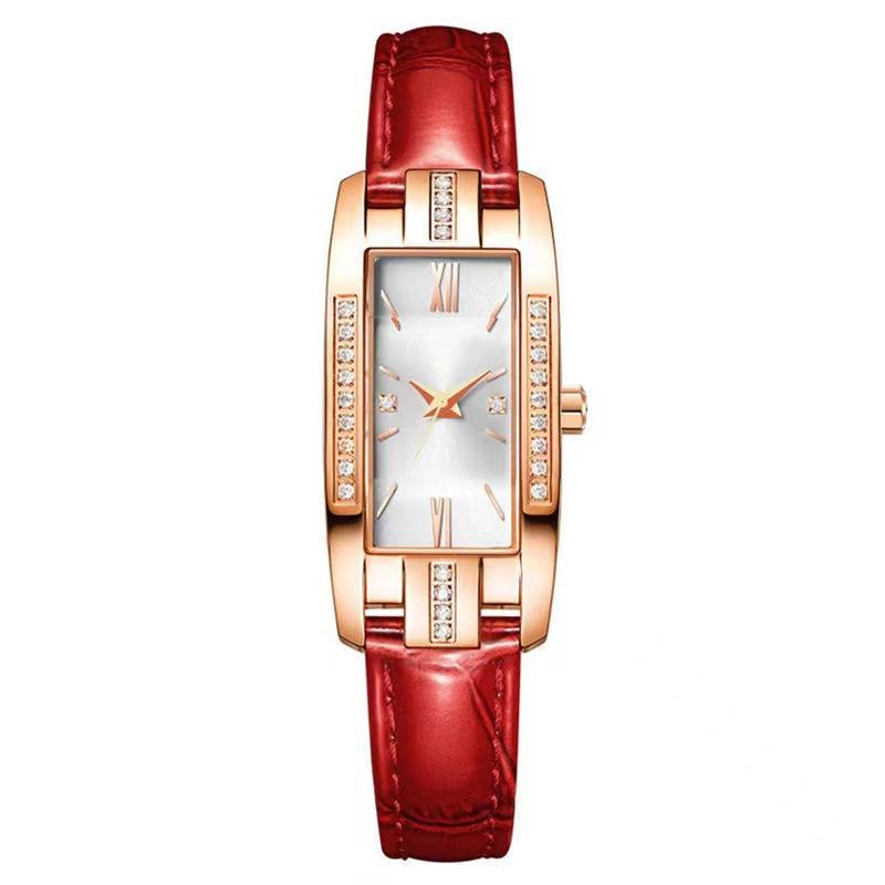 New elegant temperament square women s quartz watch personalized versatile imitation belt women s watch
New elegant temperament square women s quartz watch personalized versatile imitation belt women s watch