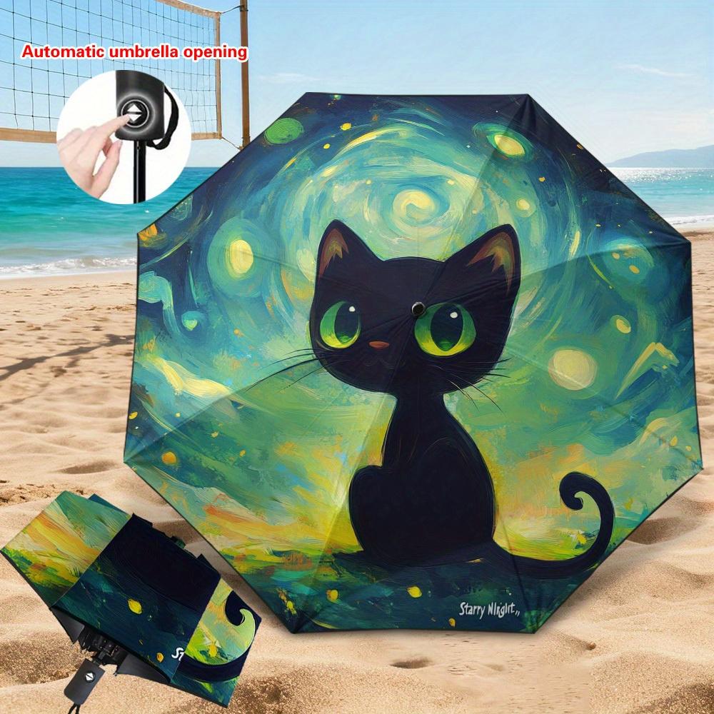 1pc Automatic Open/Close Umbrella with Cat & Night Sky Design - -Resistant Windproof 8-Rib Frame, Auto-Folding Compact Portabl (as the picture,Iron&8K)
1pc Automatic Open/Close Umbrella with Cat & Night Sky Design - -Resistant Windproof 8-Rib Frame, Auto-Folding Compact Portabl (as the picture,Iron&8K)