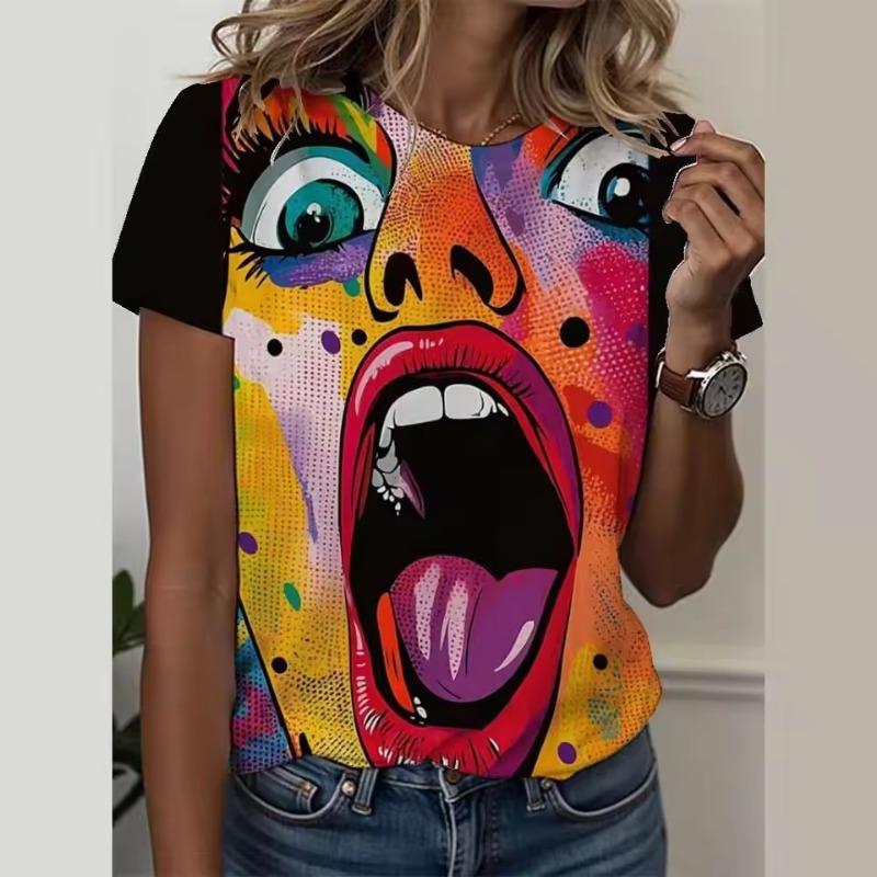 Pop Art Cartoon Girl 3D Print Women s T-Shirts Summer O-Neck Short Sleeve T Shirt Y2k Harajuku Tees Casual Tops Female Clothing S
Pop Art Cartoon Girl 3D Print Women s T-Shirts Summer O-Neck Short Sleeve T Shirt Y2k Harajuku Tees Casual Tops Female Clothing S