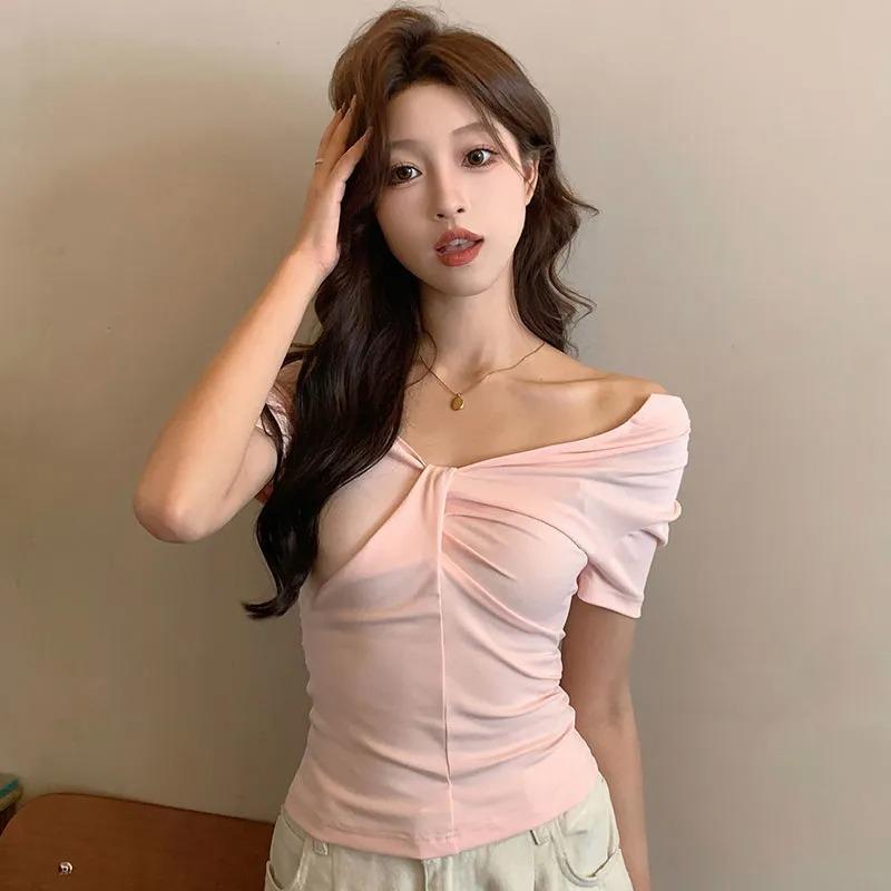 Summer New Pure Lust Style Hot Girl Reversible Short Pure Cotton Short-sleeved T-shirt Women s Slim Design Top S розовый
Summer New Pure Lust Style Hot Girl Reversible Short Pure Cotton Short-sleeved T-shirt Women s Slim Design Top S розовый