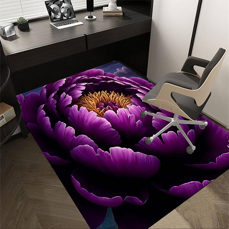 1PC Purple Peony Non-Slip Floor Carpet Compatible for Office&Living Room&Dining room - Flat-Weave Machine- Soft & Pattern-E275 60cm by 90cm
1PC Purple Peony Non-Slip Floor Carpet Compatible for Office&Living Room&Dining room - Flat-Weave Machine- Soft & Pattern-E275 60cm by 90cm