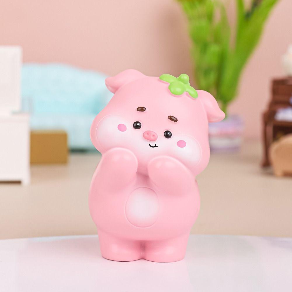 Cute Resin Pig Ornaments Unique Cartoon Animal Miniatures Exquisite Strawberry Pig Statues Office Style B
Cute Resin Pig Ornaments Unique Cartoon Animal Miniatures Exquisite Strawberry Pig Statues Office Style B