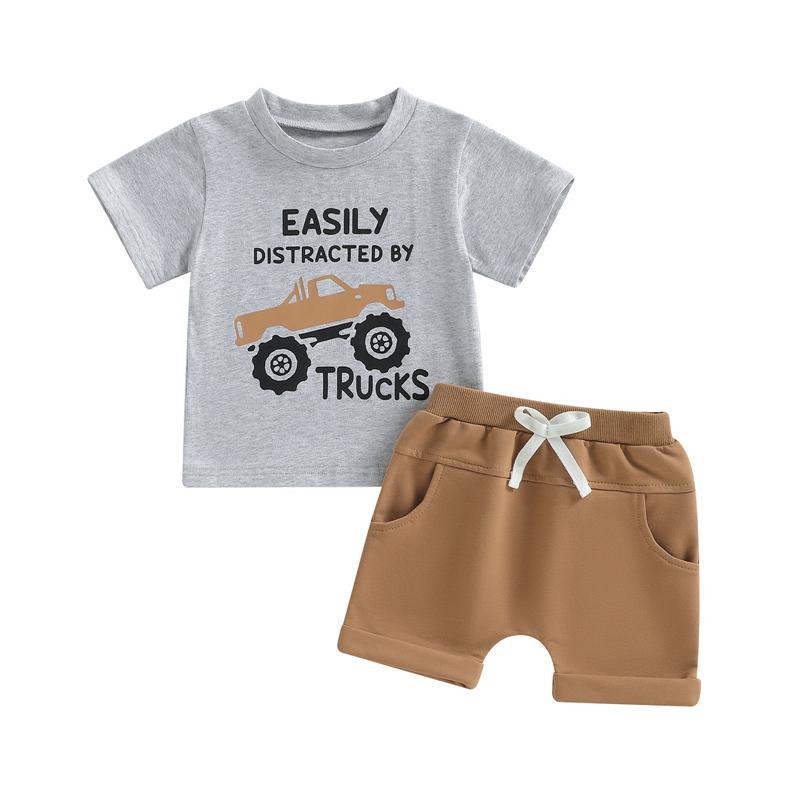 Newborn Kids Baby Boys Summer Clothes Outfits Casual Truck Letter Print Short Sleeve T-shirts and Solid Shorts Suit 2-3Y серый
Newborn Kids Baby Boys Summer Clothes Outfits Casual Truck Letter Print Short Sleeve T-shirts and Solid Shorts Suit 2-3Y серый