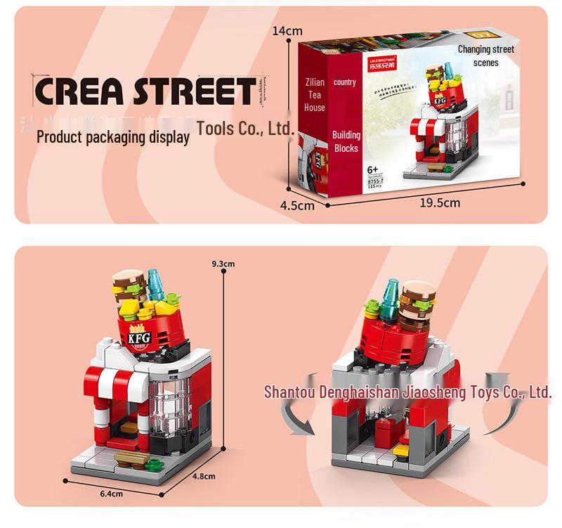 Сумісні Lego Серія Вулична Сцена DIY Маленькі Блоки - Дитяча Розвиваюча Іграшка Подарунки
Сумісні Lego Серія Вулична Сцена DIY Маленькі Блоки - Дитяча Розвиваюча Іграшка Подарунки