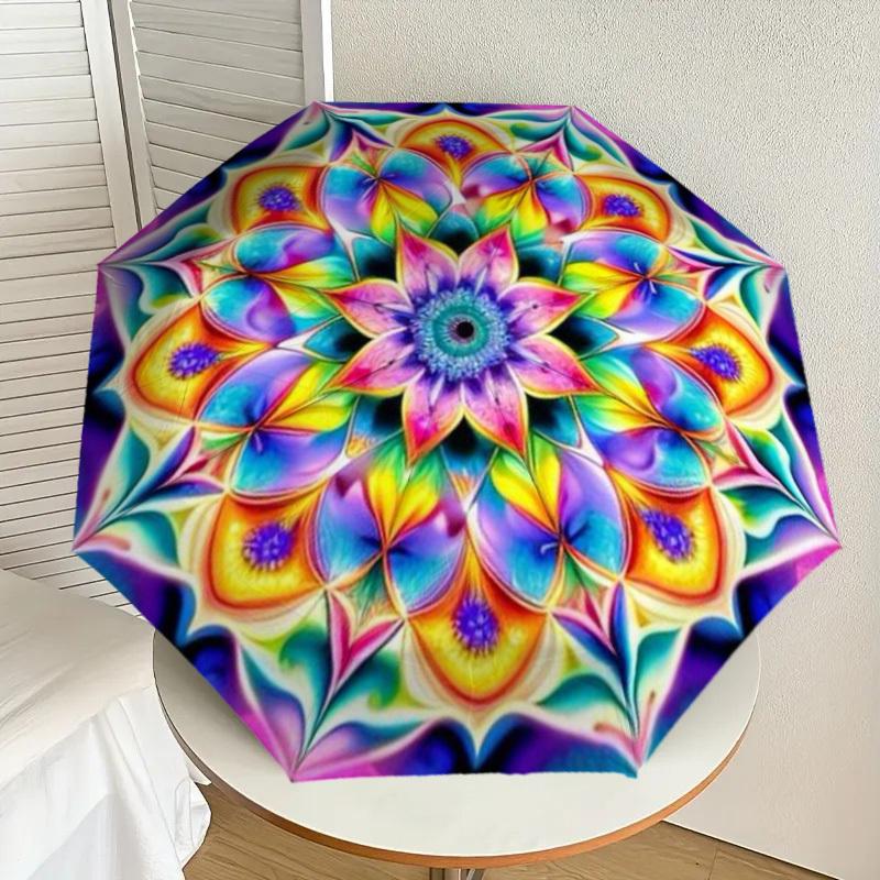 1pc Psychedelic Mandala Automatic Folding Umbrella - Compact 8-Rib Design,Perfect Gift for Friends & Family yy250926030
1pc Psychedelic Mandala Automatic Folding Umbrella - Compact 8-Rib Design,Perfect Gift for Friends & Family yy250926030
