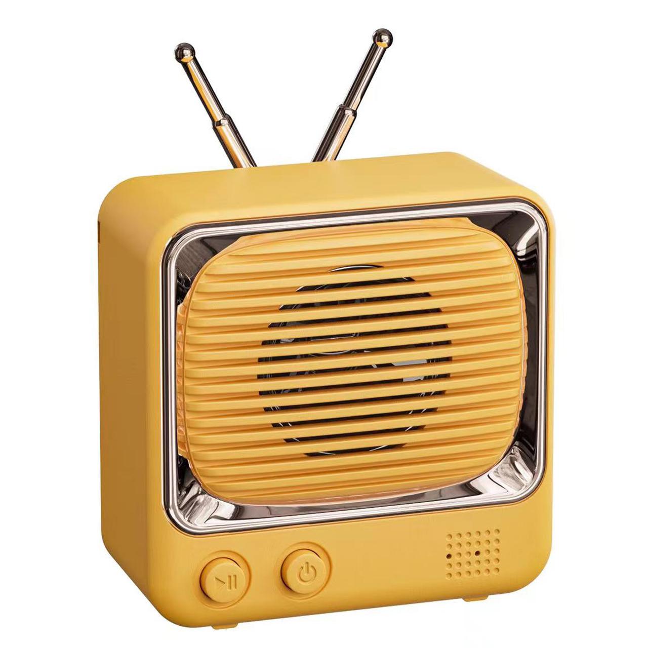 Mini Portable Retro Style TV Shape Bluetooth-compatible 5.0 Speaker Support TF Card Yellow
Mini Portable Retro Style TV Shape Bluetooth-compatible 5.0 Speaker Support TF Card Yellow