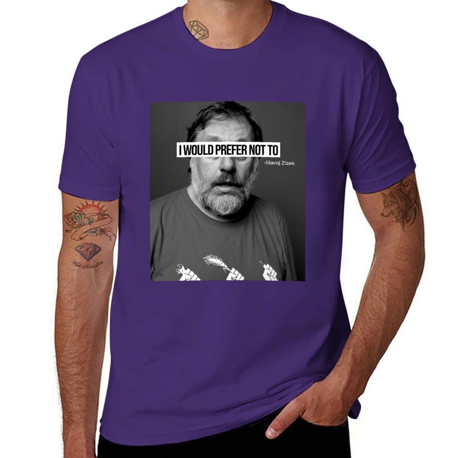 Slavoj Zizek ( I Would Prefer Not To ) T-Shirt sports fans anime clothes customizeds vintage t shirt for men XL
Slavoj Zizek ( I Would Prefer Not To ) T-Shirt sports fans anime clothes customizeds vintage t shirt for men XL