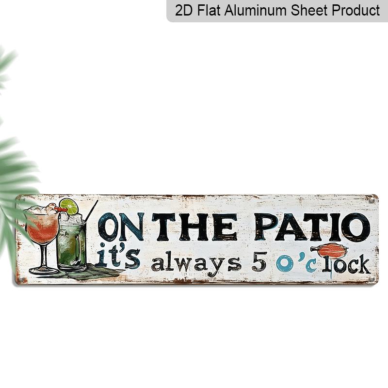 2D Flat Vintage Balcony Time 5 O Clock Metal Sign - 15.7×3.94inch Alumium Wall Decor, Suitable for Outdoor/Indoor Use, No Electricity Required 40cm x 10cm
2D Flat Vintage Balcony Time 5 O Clock Metal Sign - 15.7×3.94inch Alumium Wall Decor, Suitable for Outdoor/Indoor Use, No Electricity Required 40cm x 10cm