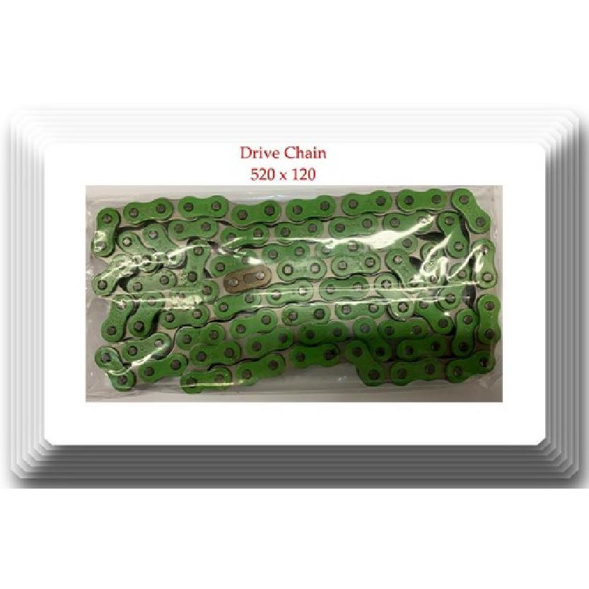 OE Spec Green Color No O-Ring Drive Chain Pitch 520 x 120 Fits:Honda 1978-2018
OE Spec Green Color No O-Ring Drive Chain Pitch 520 x 120 Fits:Honda 1978-2018