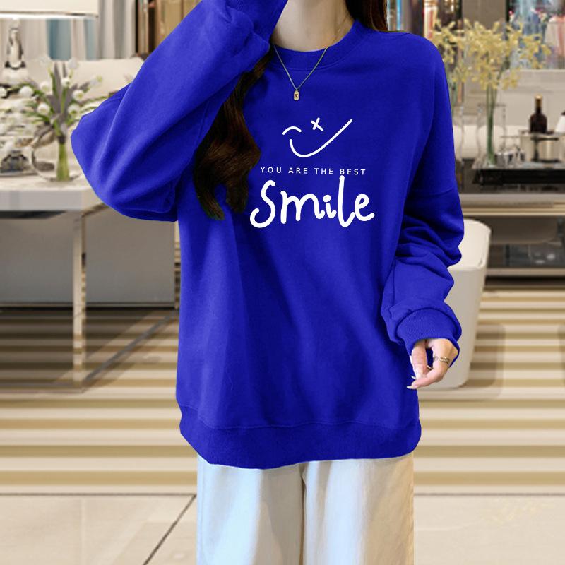 Factory wholesale fleece thickened sweater women s autumn and winter clothing popular smiley face fashionable foreign style loose large size XXXXL
Factory wholesale fleece thickened sweater women s autumn and winter clothing popular smiley face fashionable foreign style loose large size XXXXL