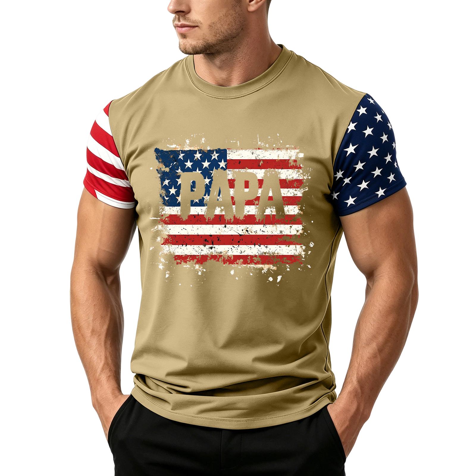 Men s Loose Fit Short Sleeve T Shirt with Flag Print Casual Summer Daily Wear Comfortable Lightweight Top for Outdoor Activities XXXXL зелений
Men s Loose Fit Short Sleeve T Shirt with Flag Print Casual Summer Daily Wear Comfortable Lightweight Top for Outdoor Activities XXXXL зелений