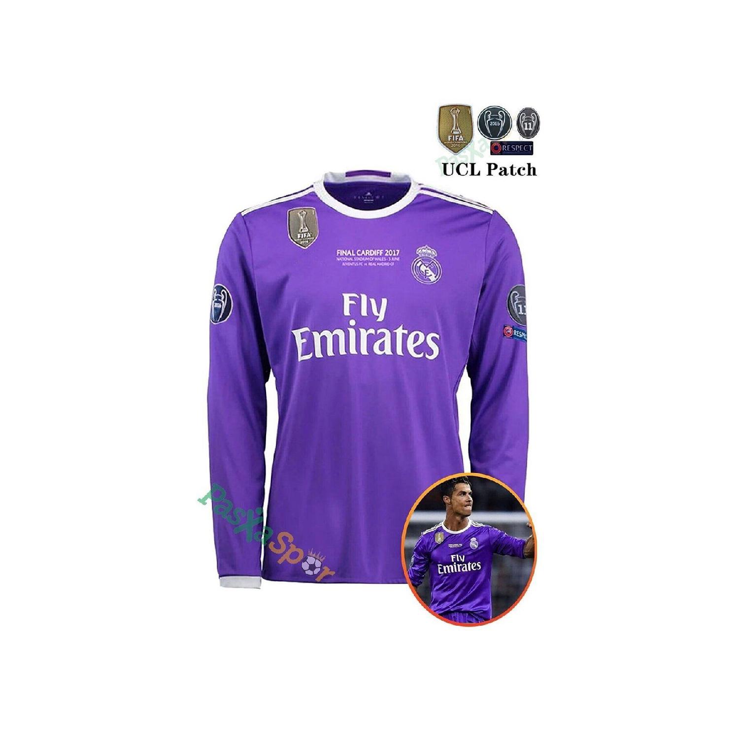 Профессиональное импортное качество Роналду Реал Мадрид 2017 Кардифф Лига Чемпионов Финал с длинным рукавом Джерси
Профессиональное импортное качество Роналду Реал Мадрид 2017 Кардифф Лига Чемпионов Финал с длинным рукавом Джерси