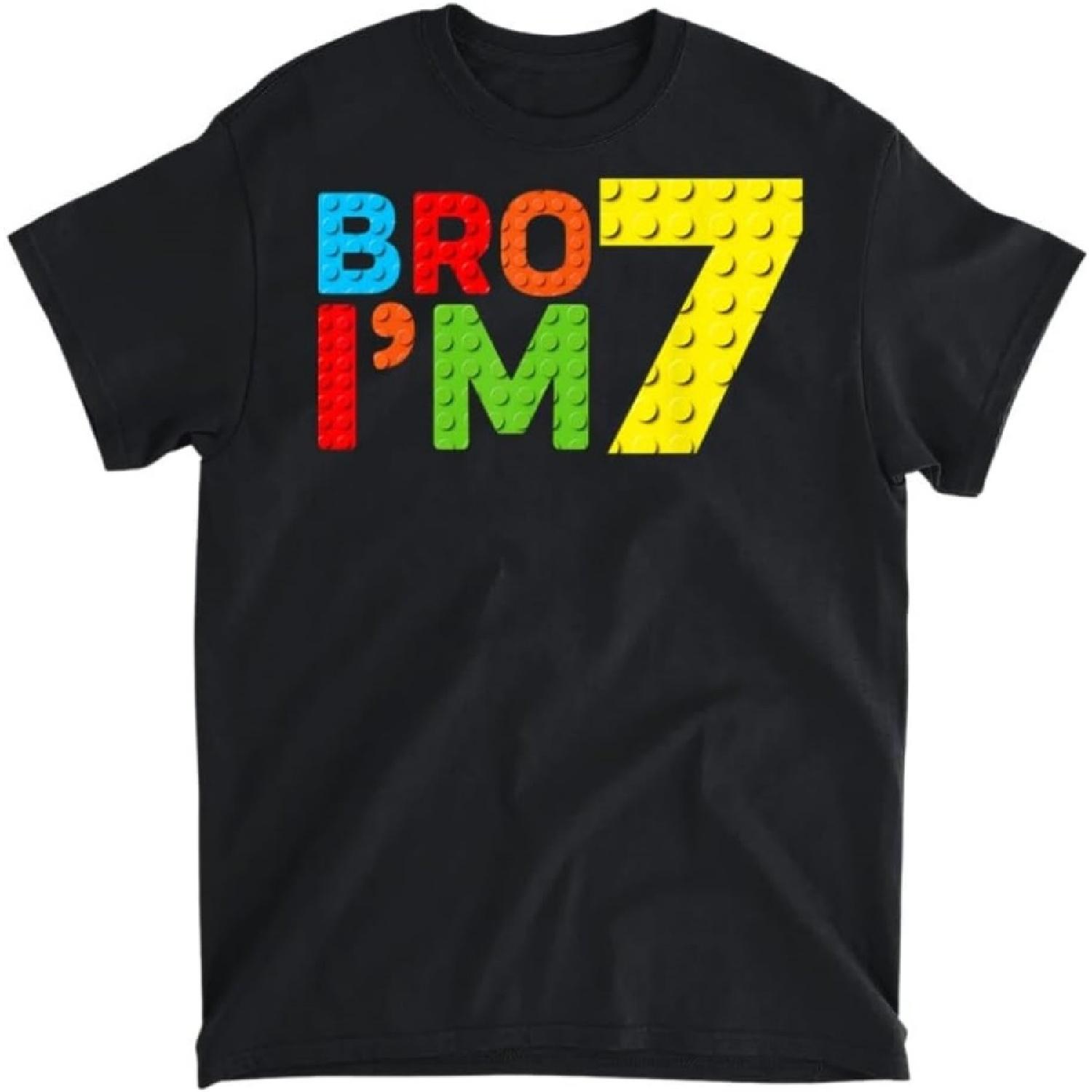 Birthday Boys Kids Bro I m 7 7th Birthday Building Block T-Shirt, Tank Top, Long Sleeve Shirt, Sweatshirt, Hoodie Men Women Kids Made in Canada XXXXXL різнокольоровий
Birthday Boys Kids Bro I m 7 7th Birthday Building Block T-Shirt, Tank Top, Long Sleeve Shirt, Sweatshirt, Hoodie Men Women Kids Made in Canada XXXXXL різнокольоровий