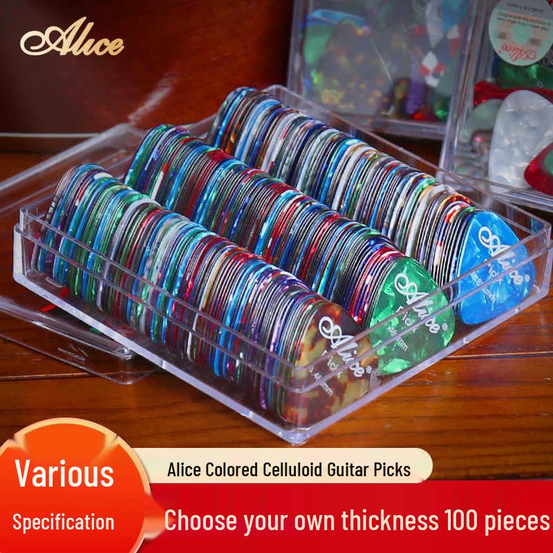 Alice Genuine Celluloid Picks: Ukulele, Electric Guitar & Wood Accessory Set 0.46MM Single Piece
Alice Genuine Celluloid Picks: Ukulele, Electric Guitar & Wood Accessory Set 0.46MM Single Piece