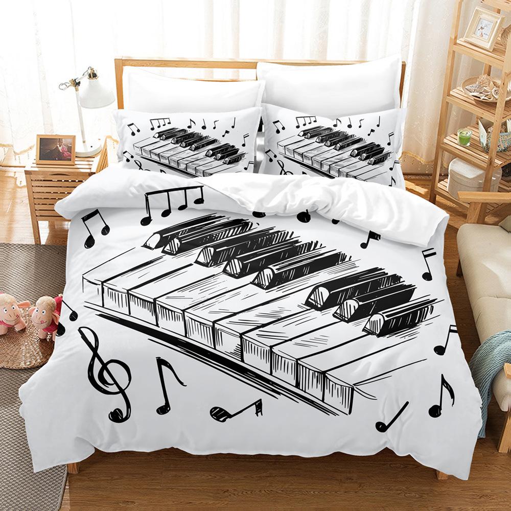 3D Digital Printing Music Style Series Home Textile Three-Piece Kit quilt cover 90 * 190 pillowcase 50 * 75 * 1
3D Digital Printing Music Style Series Home Textile Three-Piece Kit quilt cover 90 * 190 pillowcase 50 * 75 * 1